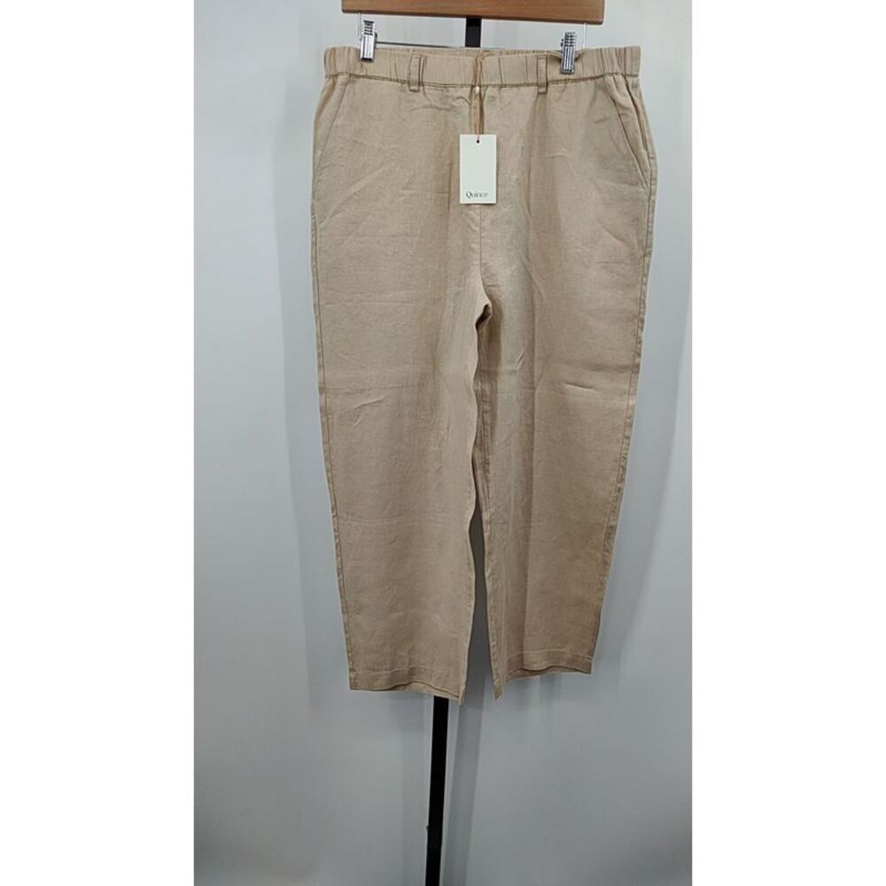 Quince Men 100% European Linen Pants Driftwood L